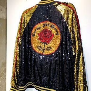 Men’s sequins bowling jacket